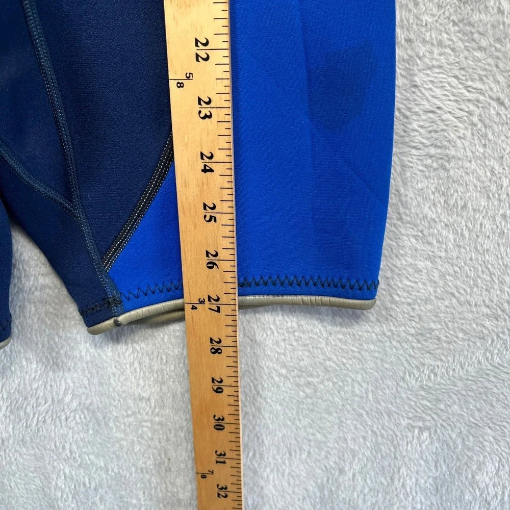 Jobe Shorty Wetsuit Youth Blue Grey Powerstretch Back Zip Springsuit Size 4